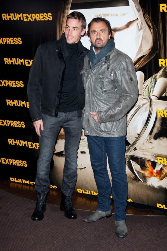 Henri et Maxime Leconte à la présentation de Rhum Express, de Bruce Robinson, le 8 novembre 2011.
