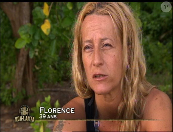 Florence dans Koh Lanta, jeudi 10 novembre 2011, sur TF1