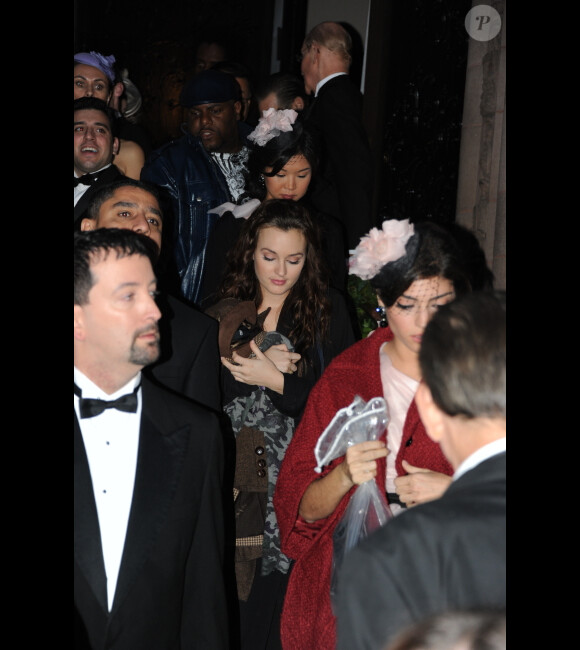 Leighton Meester sur le tournage de Gossip Girl  dans les rues de New York le 10 novembre 2011