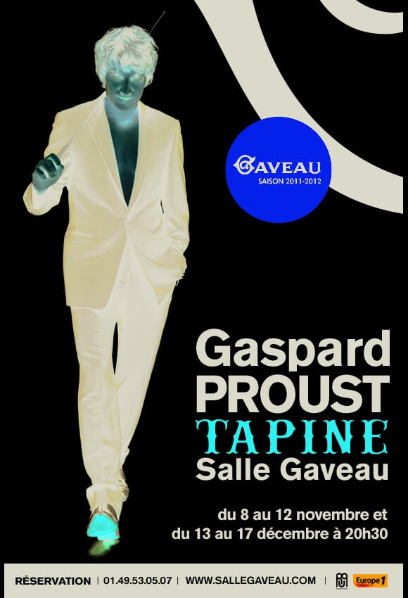 L'affiche du spectacle de Gaspard Proust, Tapine.