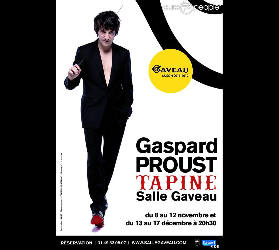 Dernier Spectacle Gaspard Proust Streaming L'affiche du spectacle de Gaspard Proust, Tapine. - Purepeople