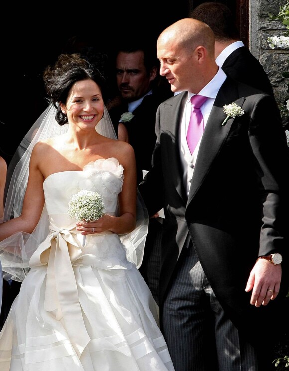 Andrea Corr radieuse lors de son mariage en 2009 avec Brett Desmond