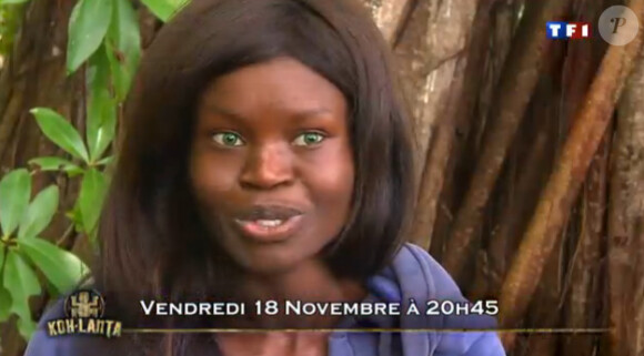 Ella dans la bande-annonce de Koh Lanta, diffusée le vendredi 18 novembre 2011 sur TF1