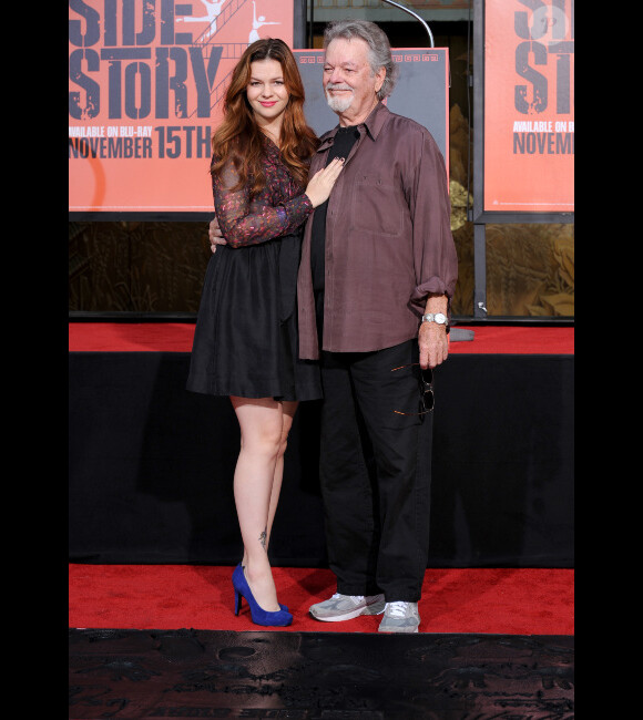 Russ et Amber Tamblyn honorés à Hollywood pour les 50 ans de West Side Story, le 15 novembre 2011.
