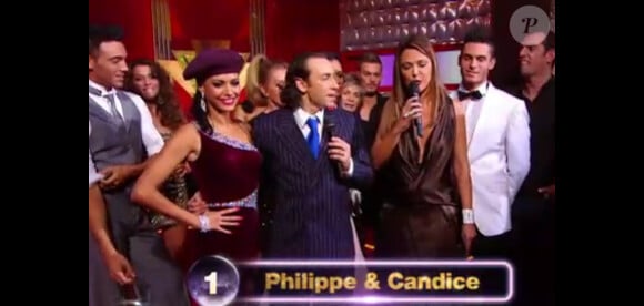 Philippe Candeloro et Candice dans la finale de Danse avec les stars 2, samedi 19 novembre 2011, sur TF1