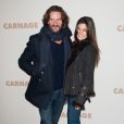 Frederic Beigbeder et sa petite amie Lara, à l'avant-première de Carnage, le 20 novembre 2011 à Paris.