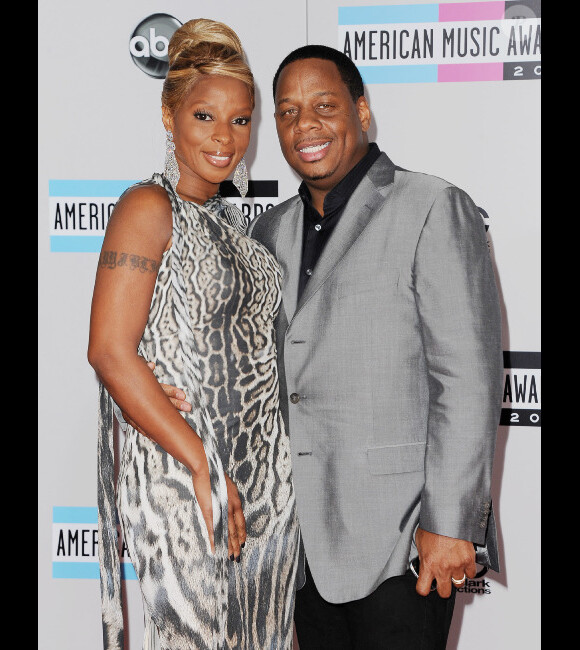 Mary J. Blige et son mari Martin Kendu Isaacs le 20 novembre 2011 à Los Angeles pour les American Music Awards