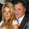 Jean-Marie Bigard et Lola après leur mariage religieux, au Café Barge, à Paris. Le 3 septembre 2011.