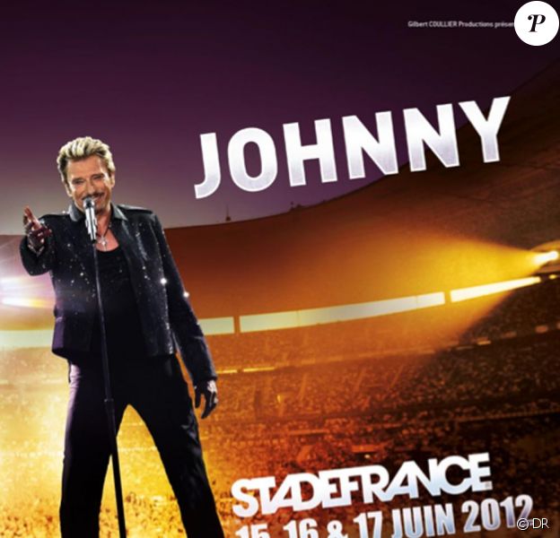 L'affiche des concerts de Johnny Hallyday