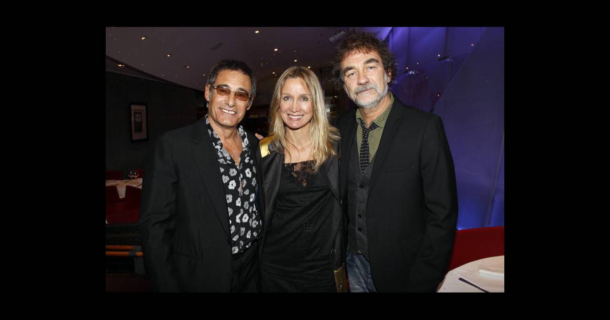 Gérard Lanvin, Catherine et Olivier Marchal lors de l ...