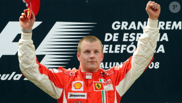 Kimi Räikkönen le 27 avril 2008 à Montmelo en Espagne