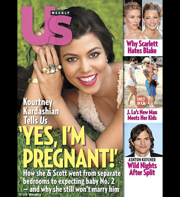 Kim Kardashain confirme sa grossesse dans les pages de US Weekly.
