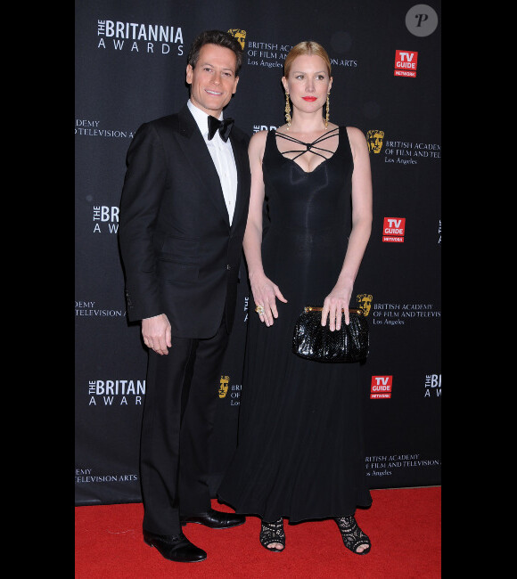 Ioan Gruffudd et Alice Evans lors des Britannia Awards des BAFTA à Los Angeles le 30 novembre 2011