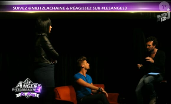 Benoît et Josiane sur le plateau des Anges de la télé-réalité 3 - Le Mag, jeudi 1 décembre 2011 sur NRJ 12
