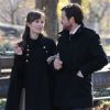 Olivia Wilde et Jason Bateman tournent The longest week, à New York le 1er décembre 2011.