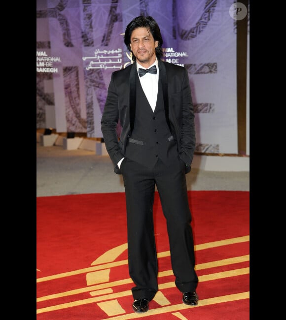 ShahRukh Khan lors de l'ouverture du festival de cinéma de Marrakech le 2 décembre 2011