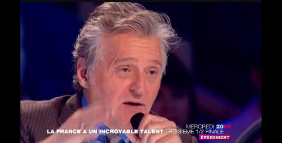 Gilbert Rozon dans la bande-annonce de la troisième demi-finale de La France a un Incroyable Talent sur M6 le mercredi 7 décembre 2011