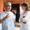 Marie Gillain visite le service ophtalmologique d'un hôpital de Marrakech, en marge du festival international du film. Le 8 décembre 2011