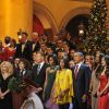 La famille Obama célèbre Christmas In Washington avec leurs invités, le 11 décembre 2011.