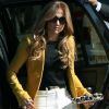 Jennifer Lopez à son arrivée à l'enregistrement de l'émission American Idol le 13décembre 2011