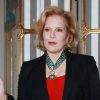 Sylvie Vartan honorée par la République, au ministère de la Culture, le 14 décembre 2011.