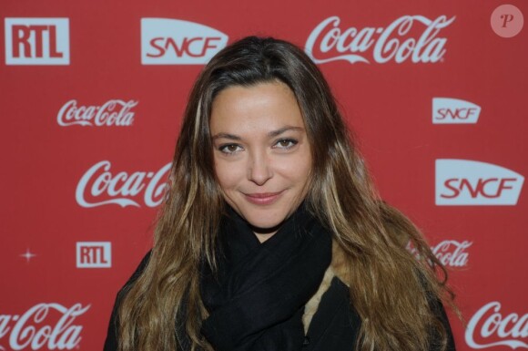 Sandrine Quétier lors d'une soirée au profit de l'association Petits  Princes et de   lancement du train rouge Coca Cola, le 15 décembre 2011, à  Paris