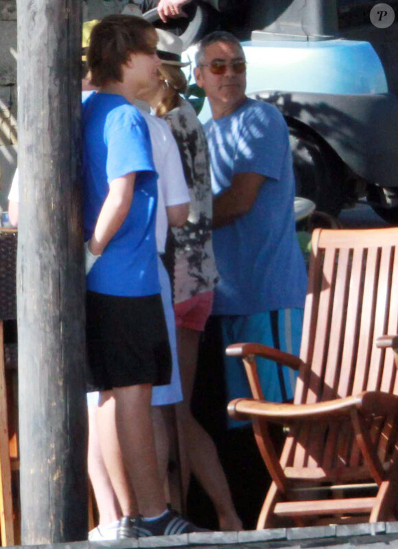 George Clooney et Stacy Keibler en vacances à Cabo San Lucas au Mexique le 20 décembre 2011