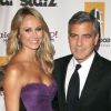 Stacy Keibler et George Clooney à Hollywood le 24 octobre 2011