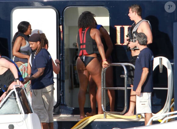 Serena Williams très en formes à Miami le 25 décembre 2011