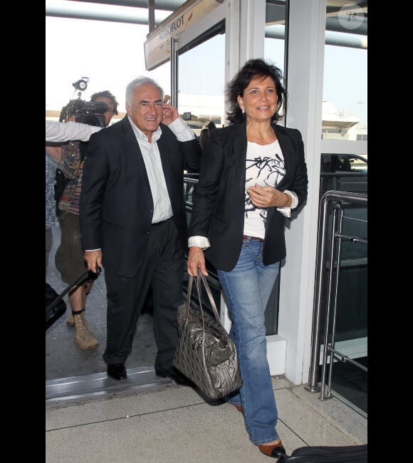 Dominique Strauss-Kahn et Anne Sinclair en septembre 2011 - des rumeurs ont circulé à propos d'un film inspiré de l'affaire DSK réalisé par Abel Ferrara, mais cela a été démenti