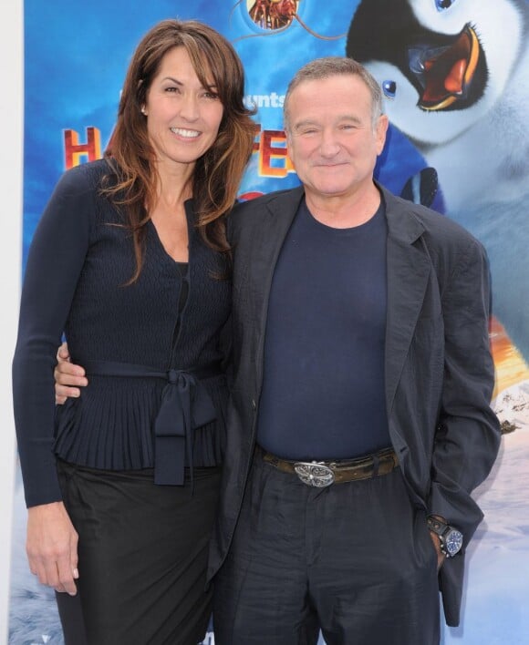 Robin Williams et Susan Schneider à Los Angeles, le 13 novembre 2011