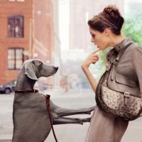 Coco Rocha : Une femme Longchamp qui a du chien