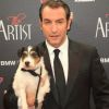 Jean Dujardin et Uggie à Berlin, le 3 janvier 2011.