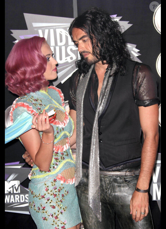 Russell Brand et Katy Perry en août 2011 à Los Angeles