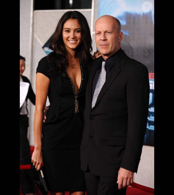 Emma Heming et Bruce Willis en 2009