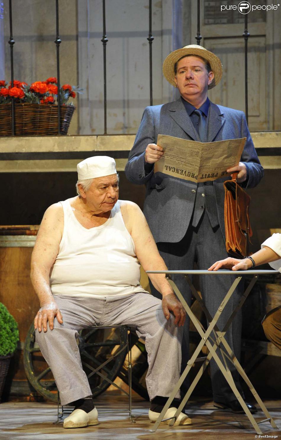 La Femme Du Boulanger Piece De Theatre Michel Galabru et son fils Jean, filage de la pièce La Femme du