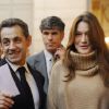 Carla Bruni-Sarkozy et Nicolas Sarkozy le 14 décembre 2011 à Paris