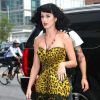 Katy Perry était un peu trop voyante dans cette robe léopard jaune. New York, le 14 juin 2010. 