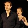 Thomas Cousseau et Sarah Biasini dans la pièce Lettre d'une inconnue au théâtre des Mathurins le 9 janvier 2012 à Paris