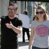 Ricky Gervais et sa compagne Jane Fallon à Los Angeles le 9 janvier 2012