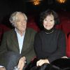 Marié-José Nat et son époux lors de la générale de la pièce Rose, à La Pépinière Théâtre, le 10 janvier 2012.