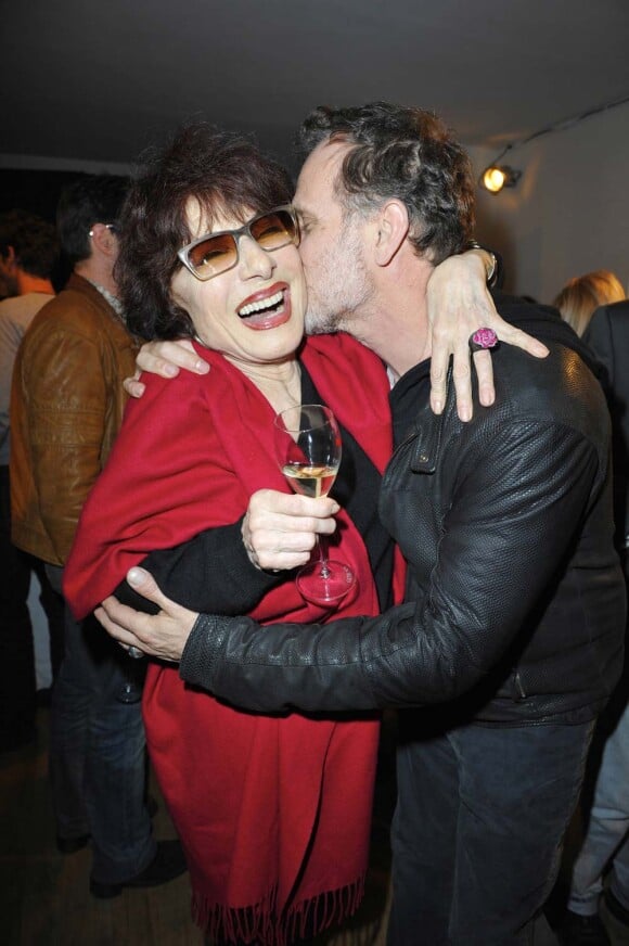 Judith Magre et Charles Berling lors de la générale de la pièce Rose, à La Pépinière Théâtre, le 10 janvier 2012.