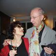 Judith Magre et l'auteur de la pièce Martin Sherman lors de la générale de la pièce  Rose , à  La Pépinière Théâtre , le 10 janvier 2012.