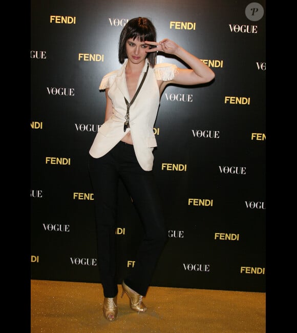 Louise Bourgoin en mai 2008 lors de la soirée Fendi à Cannes