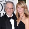 Steven Spielberg et sa femme Kate Capshaw aux Golden Globes, le 15 janvier 2012 à Los Angeles.