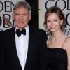 Harrison Ford et Calista Flockhart aux Golden Globes, le 15 janvier 2012 à Los Angeles.