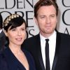 Ewan McGregor et sa femme Eve Mavrakis aux Golden Globes, le 15 janvier 2012 à Los Angeles.