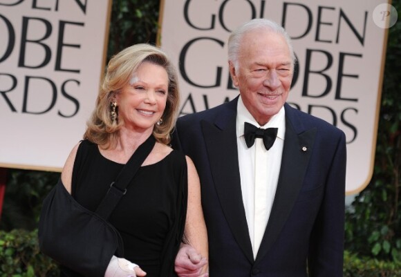 Christopher Plummer et Elaine Taylor aux Golden Globes, le 15 janvier 2012 à Los Angeles.
