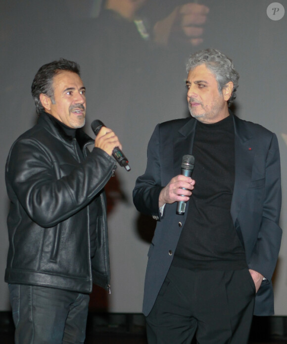 José Garcia et Enrico Macias à la première de La Vérité si je mens 3 au Kinepolis de Lomme dans le nord de la France le 16 janvier 2012 