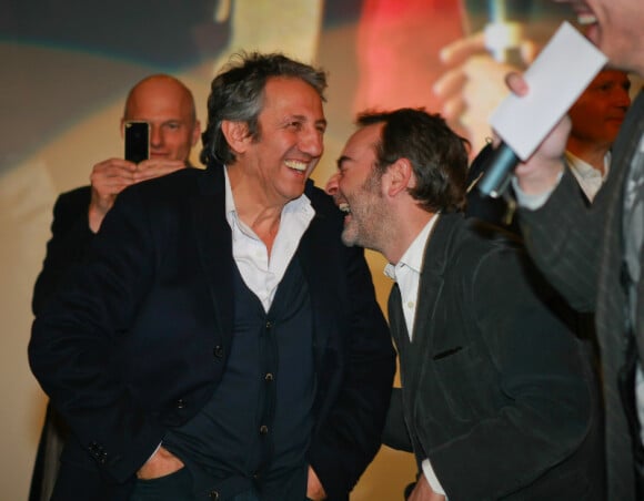Richard Anconina et Bruno Solo à la première de La Vérité si je mens 3 au Kinepolis de Lomme dans le nord de la France le 16 janvier 2012 